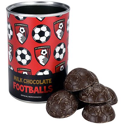 Chocolate Footballs Gift Tin