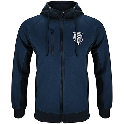 Adults Clifton Full Zip Hoodie - Ocean Blue