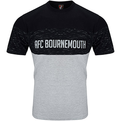 AFC Bournemouth Adults Dakota T Shirt - Black / Grey
