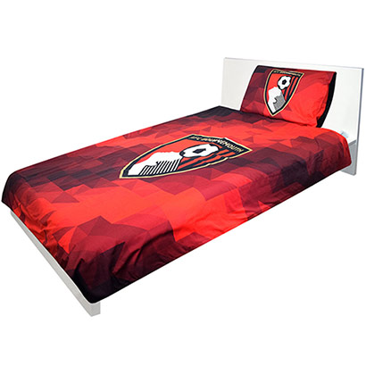 Pixel Single Duvet Cover Set - Red / Black