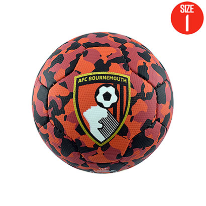 Camo Football - Red / Black - Size 1
