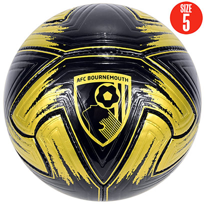 Falcon Embossed Football - Black / Gold - Size 5