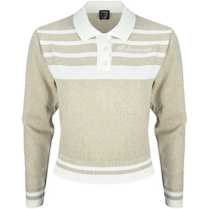 AFC Bournemouth Womens Georgia Knitted Polo - Natural / Off White
