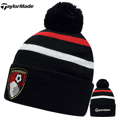 AFC Bournemouth TaylorMade Golf Beanie Hat - Black