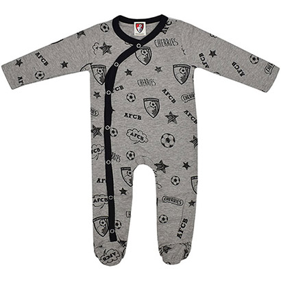 AFC Bournemouth AFC Bournemouth Babies Graphic Sleepsuit - Grey Marl