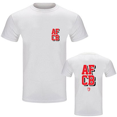 AFC Bournemouth Adults Initial T Shirt - White