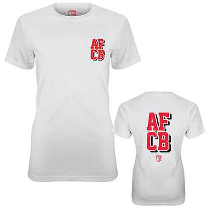 AFC Bournemouth Womens Initial T Shirt - White