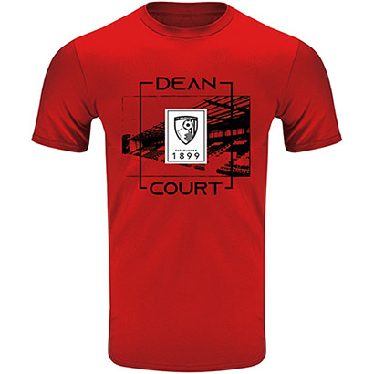 AFC Bournemouth Adults Lowe T Shirt - Cherry Red