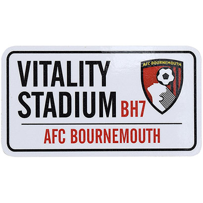 AFC Bournemouth Wooden Street Sign Magnet