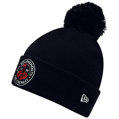 Adults AFCB X New Era Cherries Crest Bobble Hat - Black