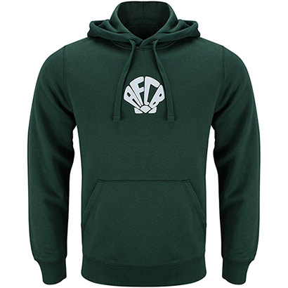 Adults Organic Shell Crest Hood - Bottle Green