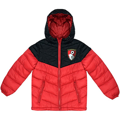 AFC Bournemouth Kids Panama Jacket - Black / Red