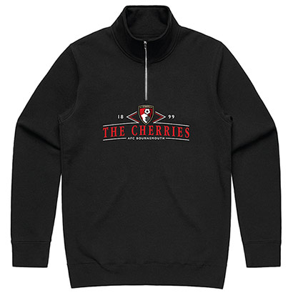 Peace Collective X AFCB Adults Vintage Quarter Zip - Black