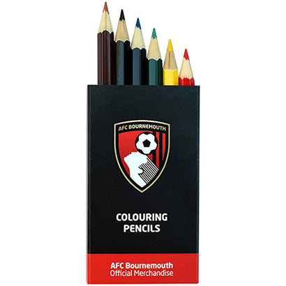 AFC Bournemouth 6 Colouring Pencils