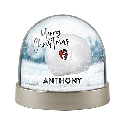 Personalised Snow Dome - Football