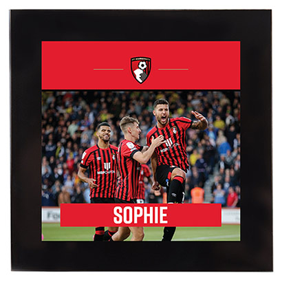AFC Bournemouth Personalised Glass Coaster - Marcondes / Bro
