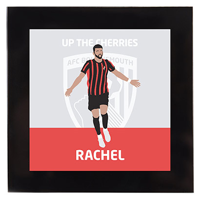 AFC Bournemouth Personalised Glass Coaster - Player