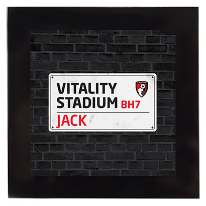 AFC Bournemouth Personalised Glass Coaster - Street Sign