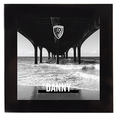 AFC Bournemouth Personalised Glass Coaster - Monochrome Pier