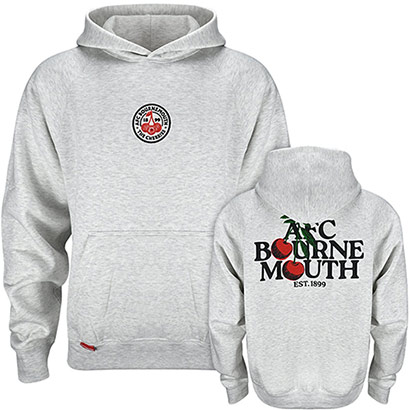 Premium Cherries Oversized Hood - Grey Marl