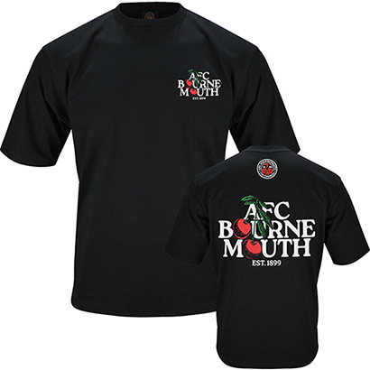 Premium Cherries Oversized Tee - Black