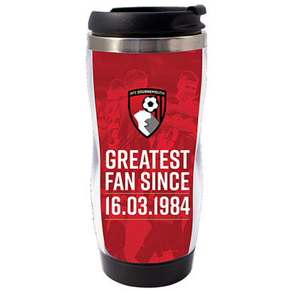 AFC Bournemouth Personalised Travel Mug - Greatest Fan