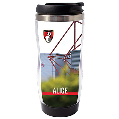 AFC Bournemouth Personalised Travel Mug - Colour Stadium