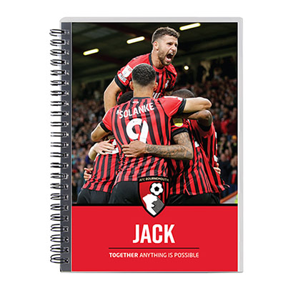 AFC Bournemouth Personalised Notebook - Marcondes Celebratio