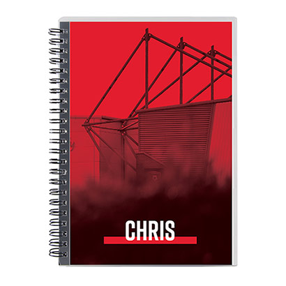 AFC Bournemouth Personalised Notebook - Red Stadium