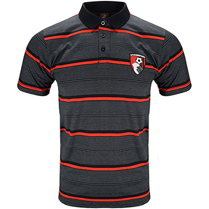 AFC Bournemouth Adults Purewell Polo Shirt - Charcoal