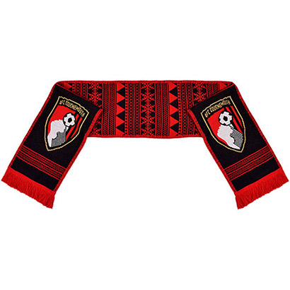 AFC Bournemouth AFC Bournemouth Black Fleece Backed Scarf