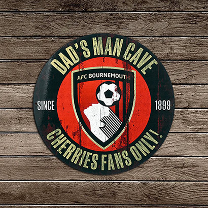 Dads Man Cave Metal Wall Sign