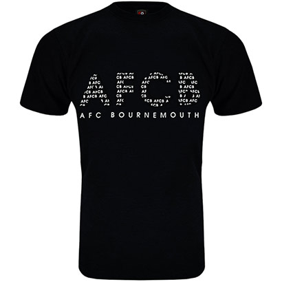 Adults Stencil T Shirt - Black