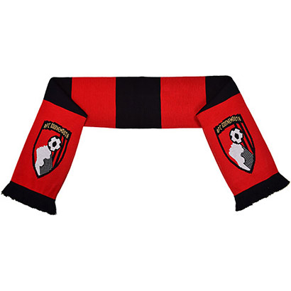 AFC Bournemouth Adults Striped Scarf