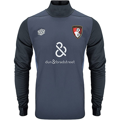 AFC Bournemouth Adults 23/24 Training Drill Top - Carbon / Black