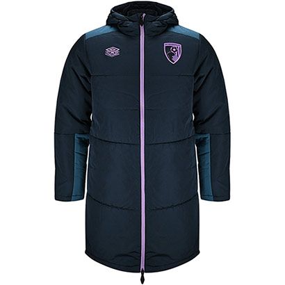 Adults 25/26 Match Day Bench Coat - Blueberry