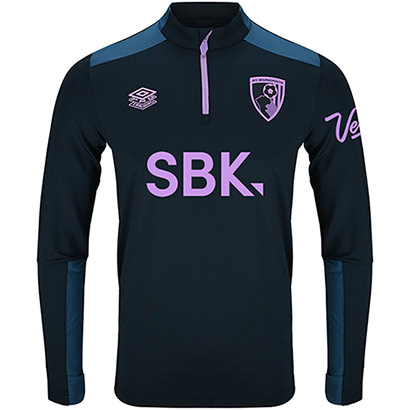 Mens 25/26 Training Quarter Zip Top - Blueberry