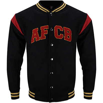 Adults Varsity Baseball Jacket - Black