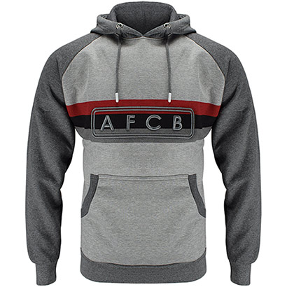 AFC Bournemouth Adults Warren Hoodie - Grey / Charcoal