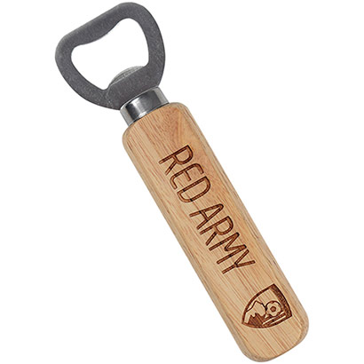 Wooden Bottle Opener - Red Army
